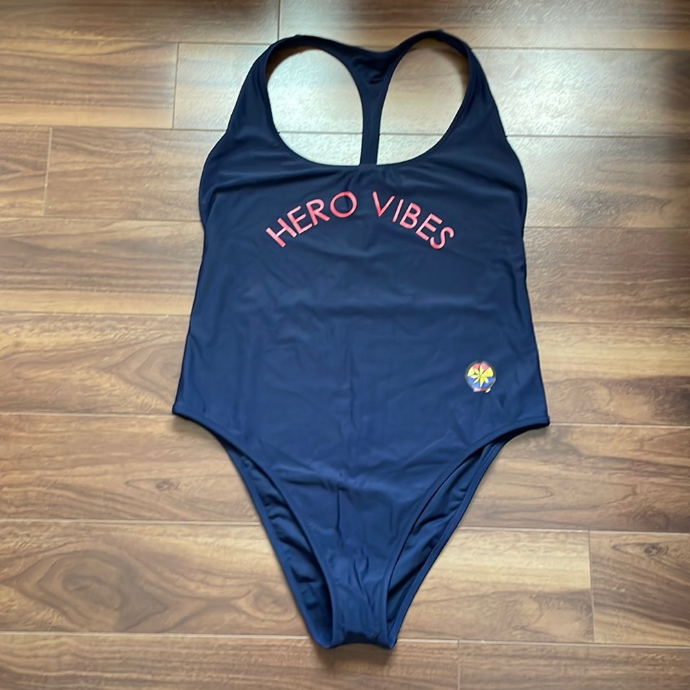 Aerie Captain Marvel one piece swimsuit